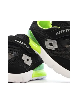 Baskets Noires/Vertes Garçon Lotto Novara 7