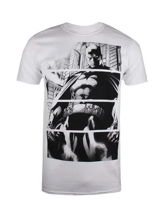 T-Shirt Blanc Homme Comics Batman Panels 2