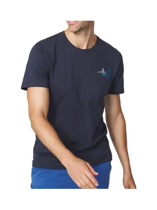 T-Shirt Marine Homme TBS Navy bateau 1