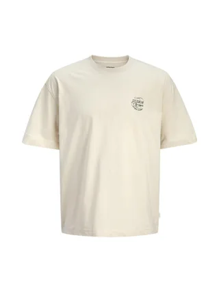 T-Shirt Beige Garçon Jack & Jones Niagara Crew Neck 1