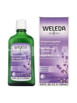 Weleda Lavender Relaxing Bath Milk 200ml 1