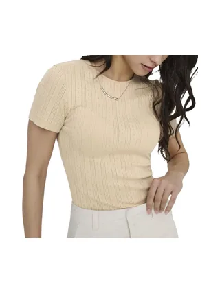 T-Shirt Beige Femme JDY Salsa 1