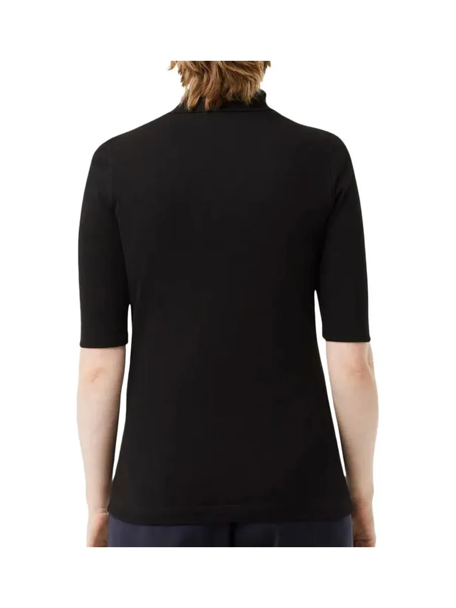 Polo Noir Femme Lacoste Polo Slim Fit 3