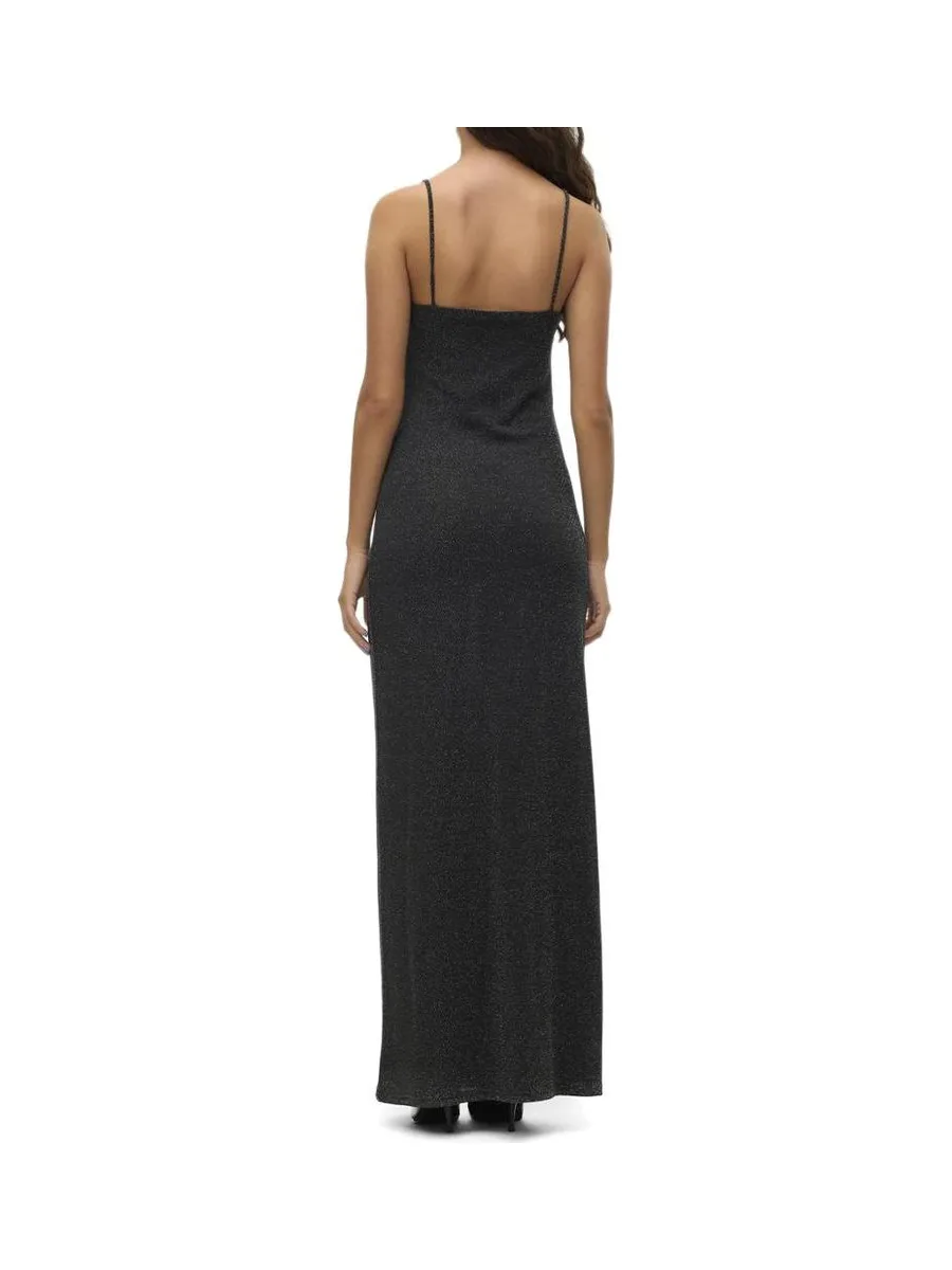 Robe Moulante Noir/Argenté Femme Vero Moda Kanva Ankle 3