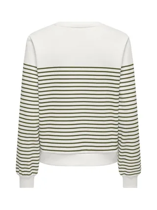 Sweat Blanc/Vert Femme Only Bine 2