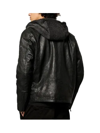 Veste En Cuir Noire Homme Kaporal Kp Luine 2