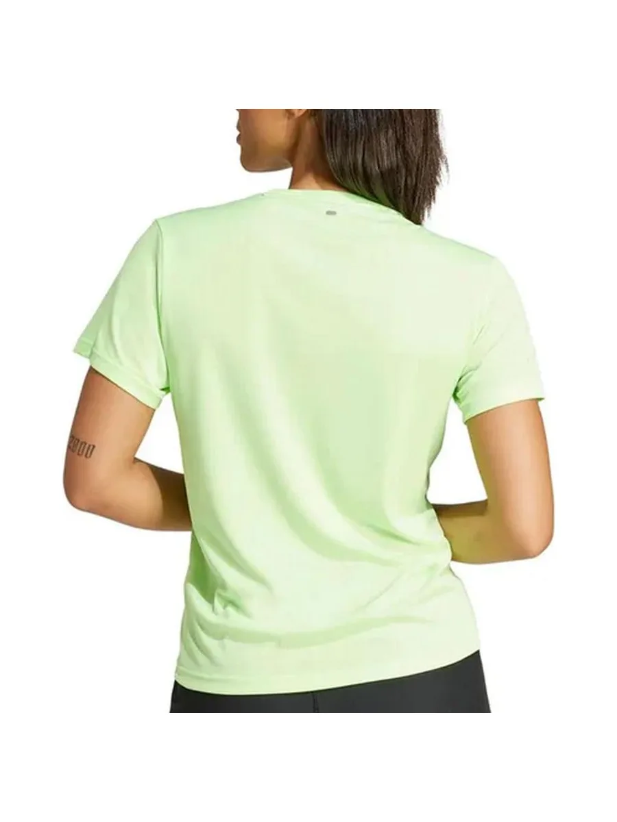 T-Shirt Jaune Femme Adidas Run It 2