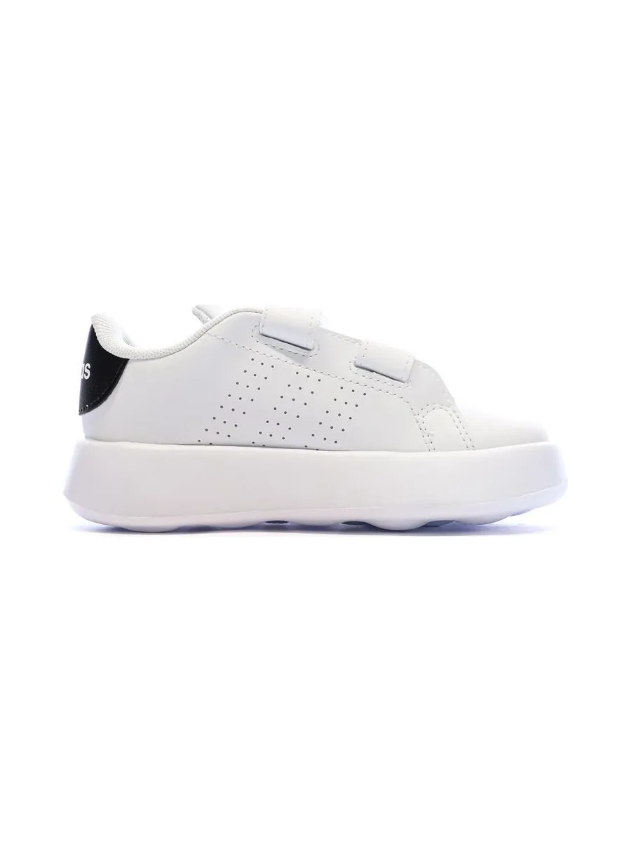 Baskets Blanches/Noir Garçon/Fille bébé Adidas Advantage 3