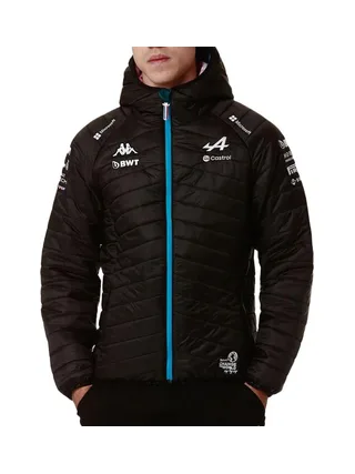Doudoune Noire/Turquoise Homme Kappa Aboucou Alpine F1 1