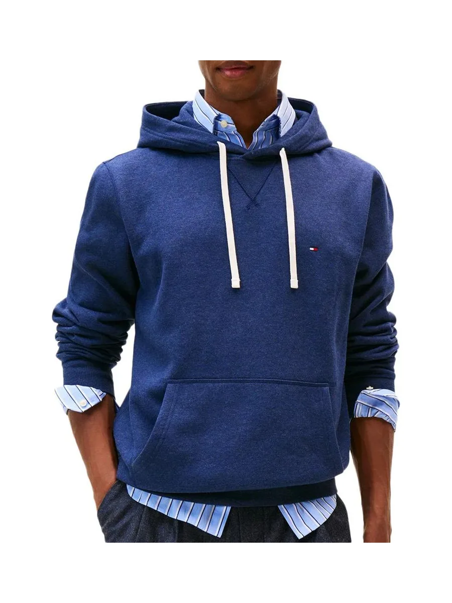 Sweat à Capuche Bleu Foncé Homme Tommy Hilfiger Seasonal Fleece 2