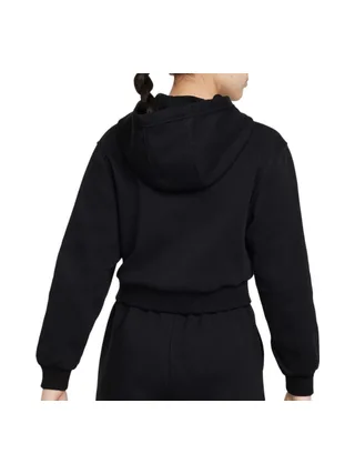 Sweat Capuche Noir Fille Nike Club Fleece 2