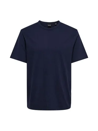 T-shirt Marine Homme Only & Sons Smart Life 1