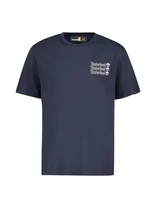 T-Shirt Bleu Homme Timberland Tee 2 Tier3 1
