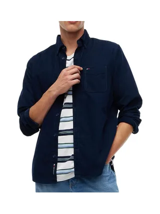 Chemise côtelé Marine Homme Tommy Hilfiger Reg 1