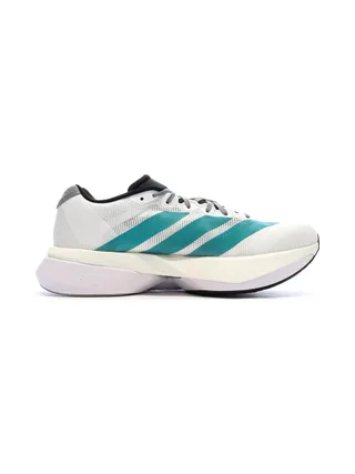 Baskets Blanches/Turquoises Adidas Adizero Boston 13 2