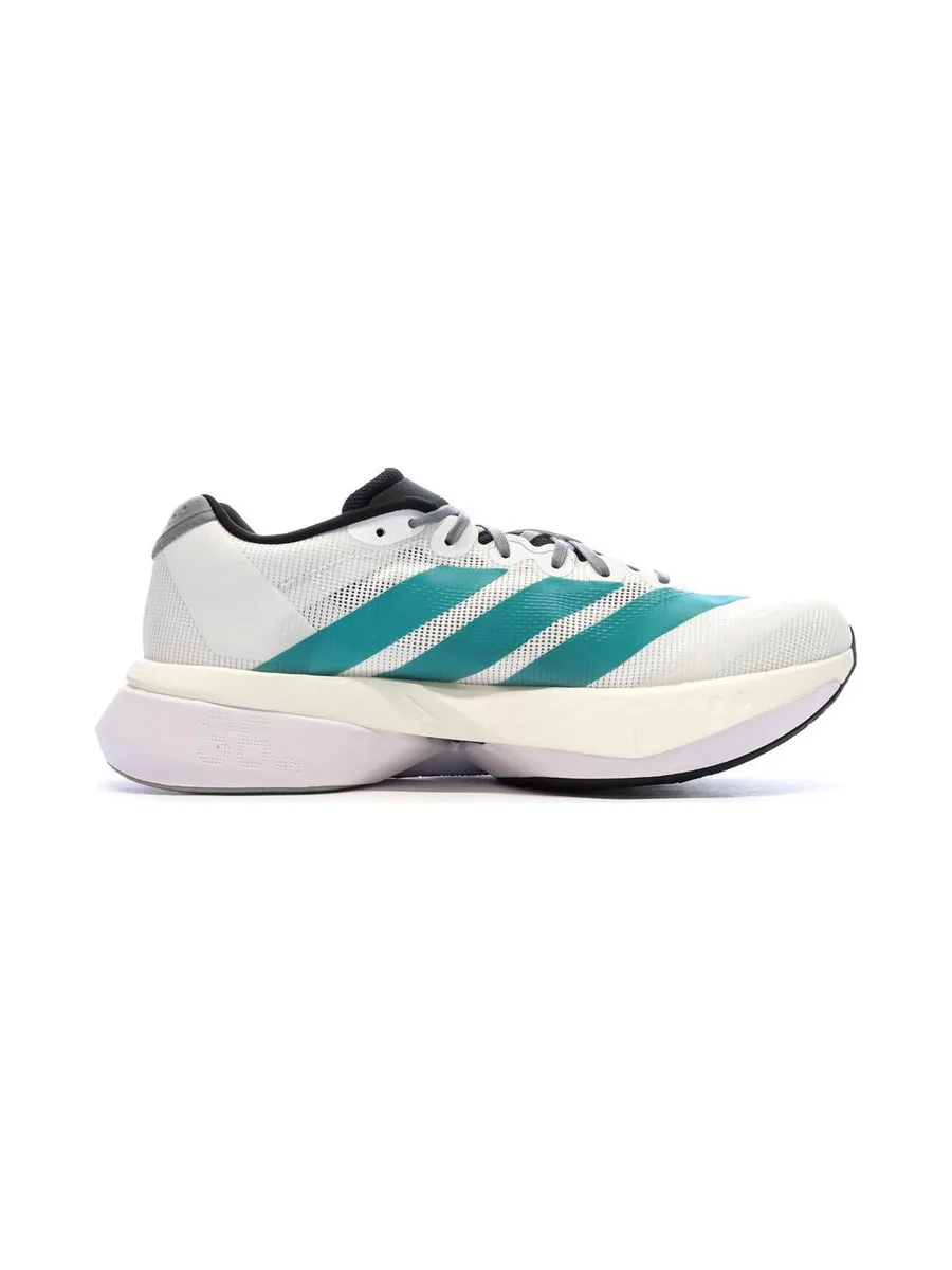 Baskets Blanches/Turquoises Adidas Adizero Boston 13 3