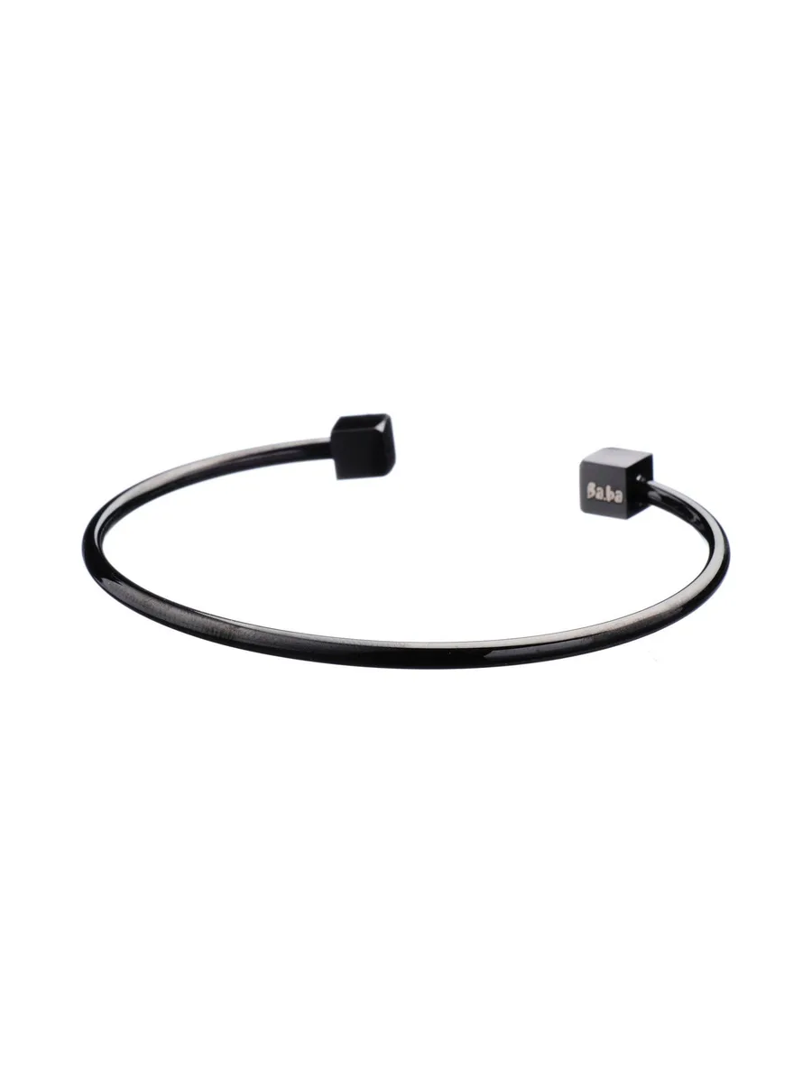 Bracelet Mutualité noir - acier 1