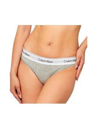 Tanga Gris Femme Calvin Klein Jeans Thong 1