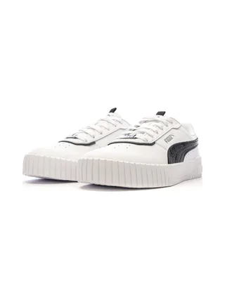 Baskets Blanches/Noires Femme Puma Carina 2.0 6