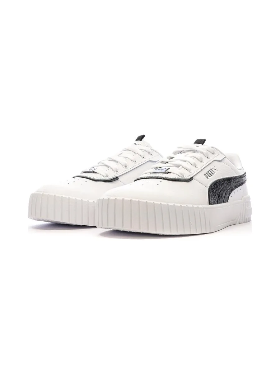 Baskets Blanches/Noires Femme Puma Carina 2.0 7
