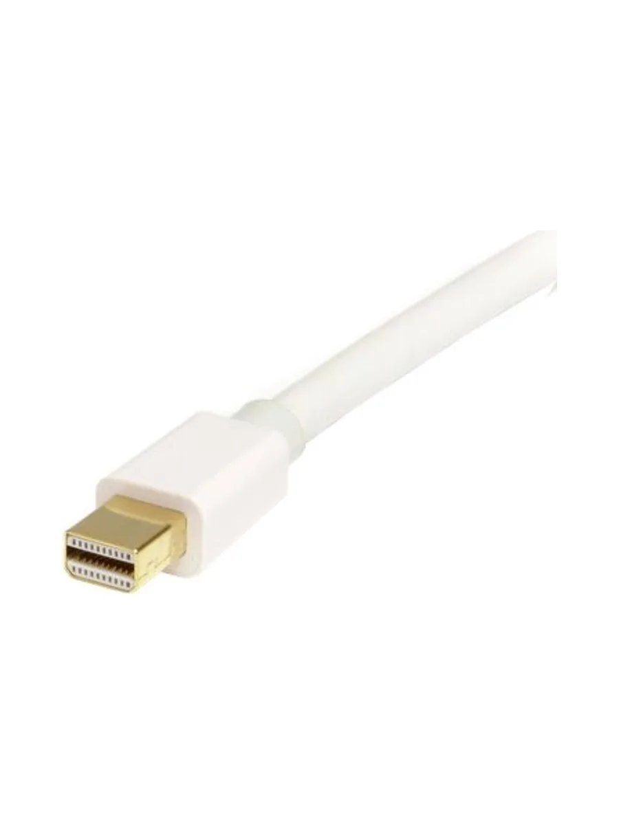 2m White Mini DP to DP 1.2 Cable 2