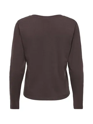T-shirt Manches Longues Marron Femme JDY Rex 2