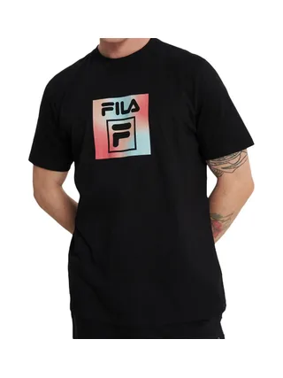T-shirt Noir Homme Fila Soft Plastisol 1