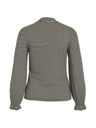 Pull Noir/Blanc Femme Vila Visabia 2