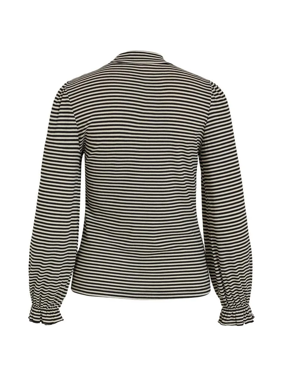 Pull Noir/Blanc Femme Vila Visabia 3