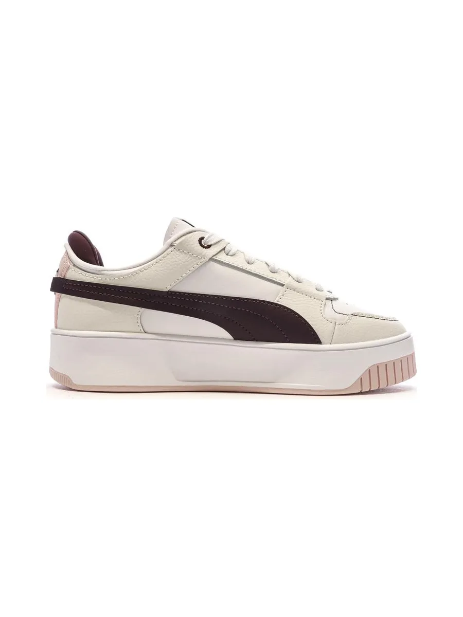 Chaussures Beige/Bordeaux Femme Puma Carina Street VTG 3