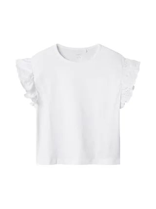 T-Shirt Blanc Fille Name it Rejaline 1
