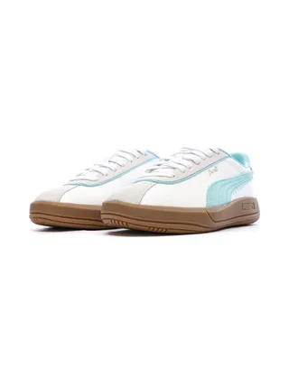 Baskets Blanches/Turquoise Femme Puma Club Klassika 6