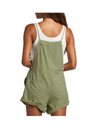 Combishort Kaki Femme Billabong Wild Pursuit Overall 2