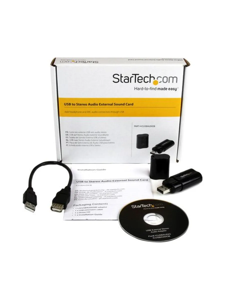 USB Audio Adapter External Sound Card 5