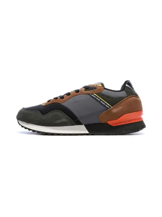 Baskets Marine/Kaki/Rouge Homme Pepe jeans Brit Road M 1