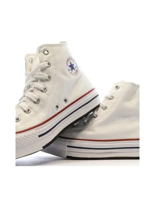 Baskets Blanches à Plateforme Femme Converse All Star High 7