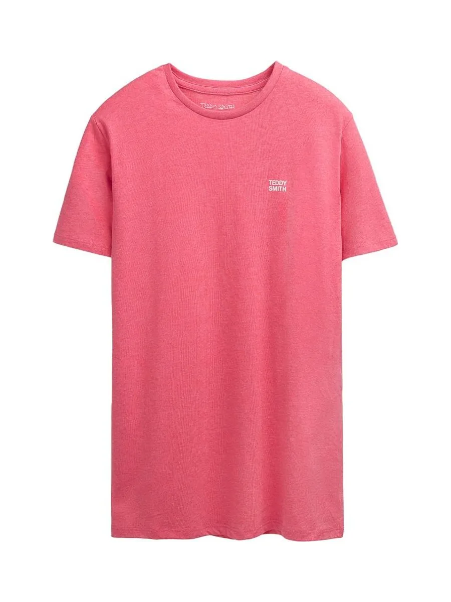 T-shirt Rose Homme Teddy Smith Total 1 2