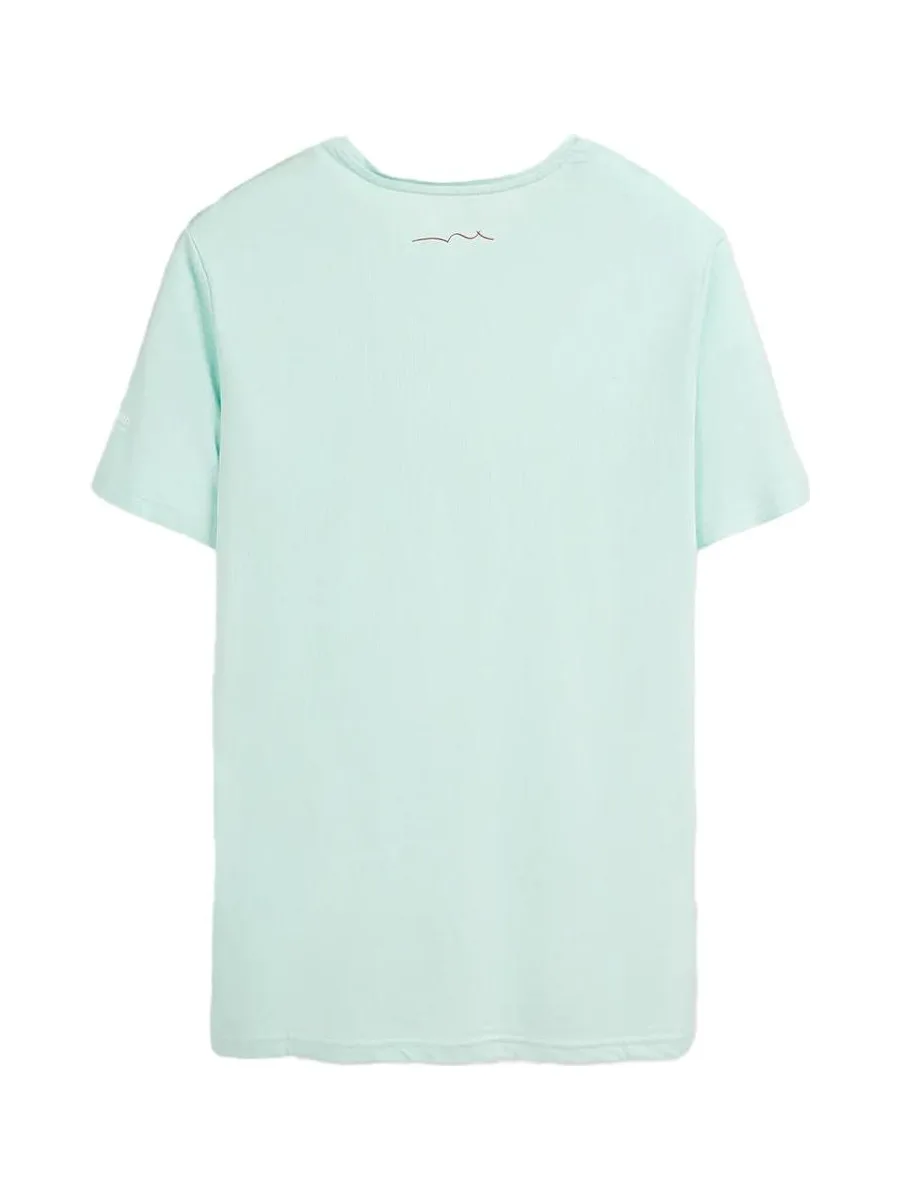 T-shirt Vert Menthe Homme Teddy Smith T-geo 3