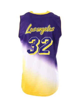 Los Angeles Maillot Violet/Jaune Homme Sport Zone Tank 32 2