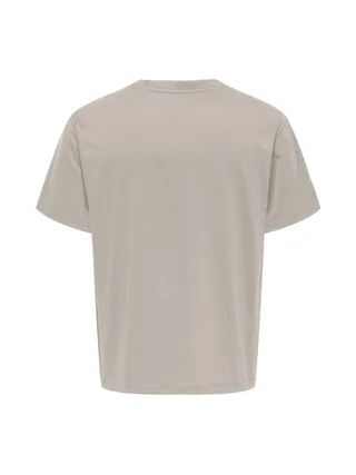 T-shirt Beige Homme Only & Sons Chinois 2