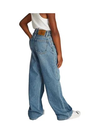 Jean Loose Bleu Fille Calvin Klein Jeans IG0IG02842 2