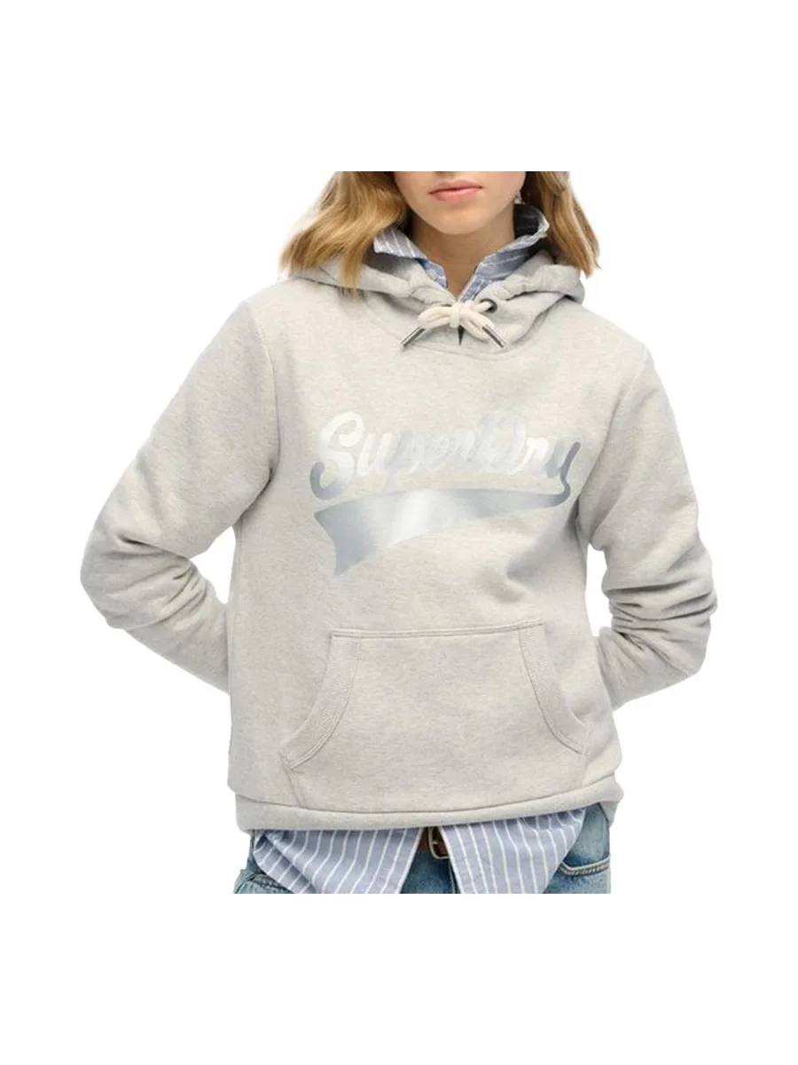 Sweat Gris Femme Superdry Super Athletics 2