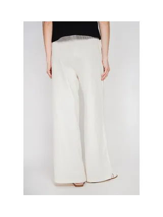 Pantalon large taille haute avec poches 2