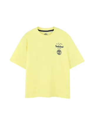 T-Shirt Jaune Garçon Timberland T60429 1