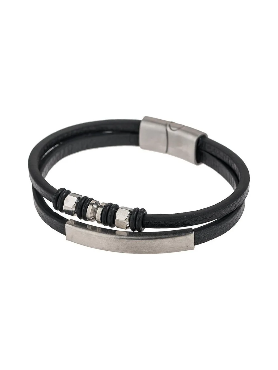 Bracelet Noir Homme Geographical Norway SG-315115 2