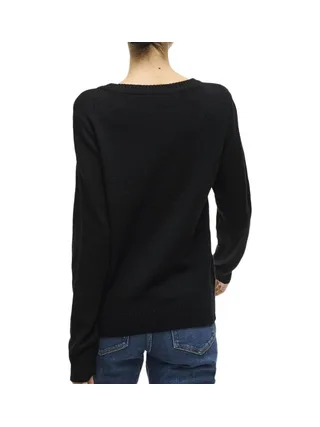 Pull Noir Mat Femme Vila Viril 2