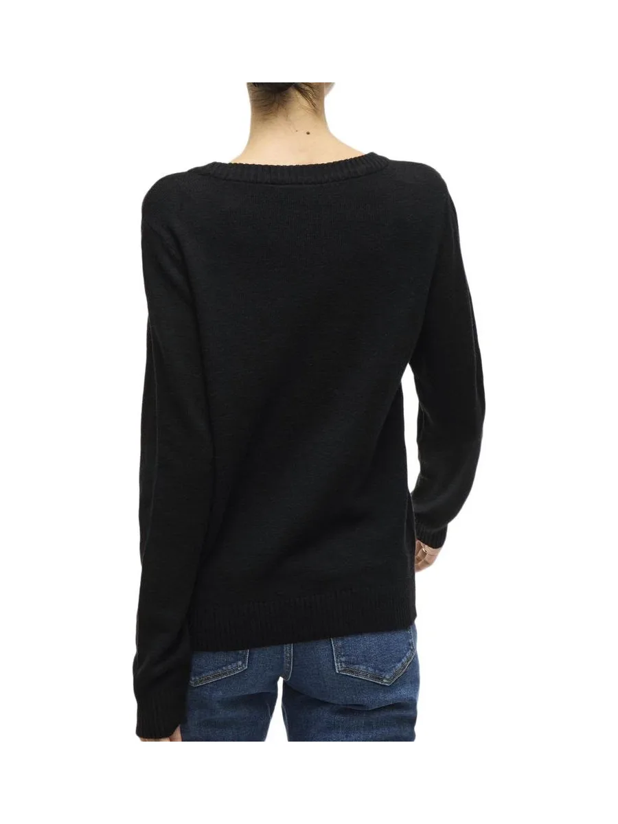 Pull Noir Mat Femme Vila Viril 2