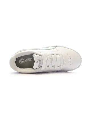 Baskets Blanche Fille Puma Carina 2.0 Holo 4