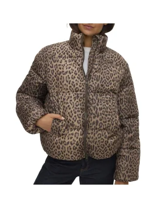 Doudoune Léopard Marron Vero Moda Parda 1