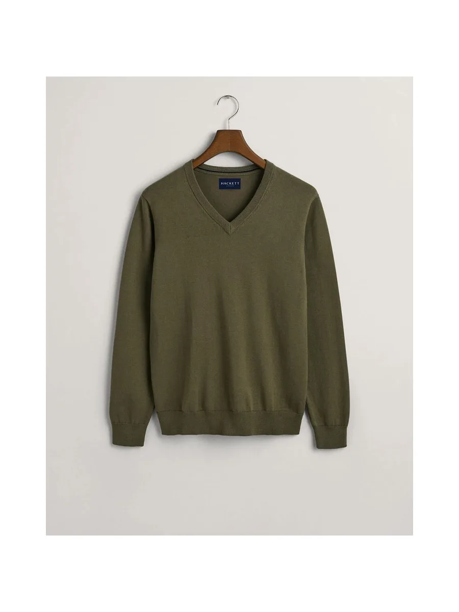 Pull en coton à col en V HACKETT 3